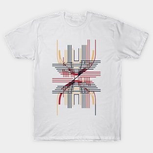 abstract line T-Shirt